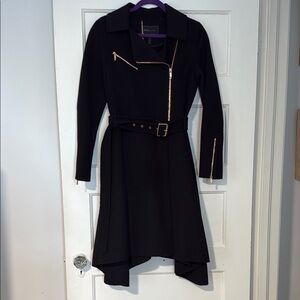 Elegant Black Jacket with Gold Accents